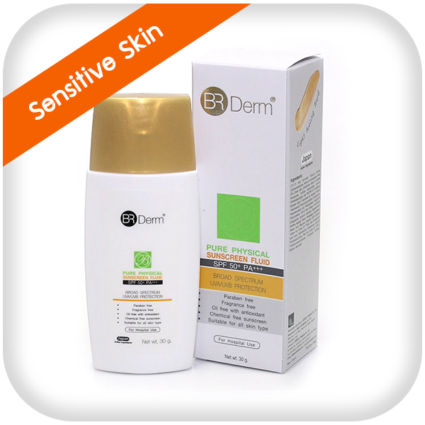 BR Derm Pure Physical Sunscreen Fluid SPF50+ PA+++ 30 g.